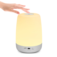 Veilleuse LED tactile à intensité variable, mini, colorée, avec effet de respiration, contrôle tactile, lumière RGB, veilleuse avec minuterie pour l'heure du coucher
