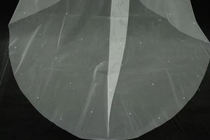Voile de mariée et voile de mariée longs brodés de petites perles V000W3-35 - Product Image 6