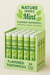 أعواد أسنان منكهة، تعبئة أنبوبية، 12 نكهة، محمولة، نكهة طويلة الأمد، طعم غني، مليئة بالعصير. - Product Image 2