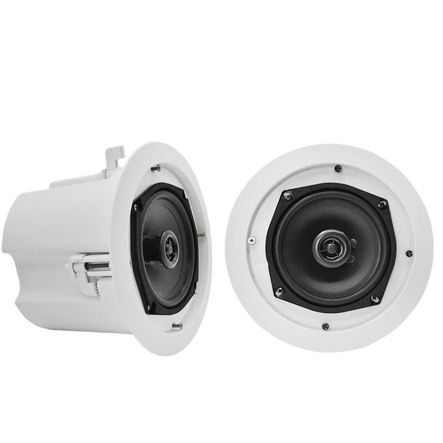 520CT 5 Inch 2.5W/5W/10W/20W/8 Ohm Coaxial Pa System Passive Ceiling Speaker Power Adjusted Ceiling Speaker With Back Cover