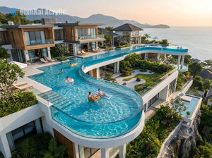 <span class=keywords><strong>Piscine</strong></span> à <span class=keywords><strong>d</strong></span>ébordement en acrylique sur mesure pour hôtel et maison <span class=keywords><strong>d</strong></span>'hôtes, mur panoramique transparent avec éclairage sous-marin - Product Image 4