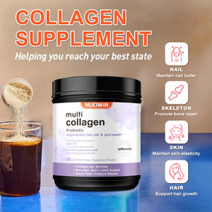 Meilleure poudre de peptides multi-collagène avec glutathion pour éclaircir la peau Effet scintillant Complément hydrolysé pur Mélange à <span class=keywords><strong>boire</strong></span> - Product Image 2