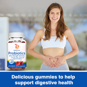 Gomitas Probióticas Ultra Fuertes al Por Mayor de Fábrica, Ayudan a Apoyar la Salud Digestiva, Gomitas con Proteína, Sodio, 8 Mil Millones de UFC - Product Image 2
