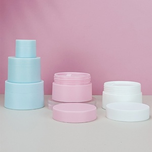 Mini Tarros Redondos de Plástico PP de 5g, 15g, 20g, 30g y 50g para Bálsamo Labial, Exfoliante Corporal, Crema Facial y Contorno de Ojos, con Tapas de Colores - Product Image 3