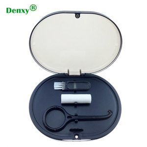 กล่องเก็บรีเทนเนอร์แบบพกพา Denxy คุณภาพสูง ผลิตจากพลาสติกสองชั้น พร้อมกระจกและฝาปิดแม่เหล็ก สำหรับใส่ฟันปลอมและเจล - Product Image 4