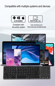 El nuevo teclado plegable con panel táctil ofrece una mayor duración de la batería, portabilidad inalámbrica y compatible con múltiples sistemas. - Product Image 4