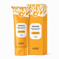 Gel exfoliant enzymatique à l'orange pour le visage, gel éclaircissant et exfoliant 100g OEM/ODM