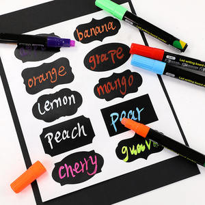 Tiza líquida fluorescente luminosa LED a base de agua borrable de varios colores, tiza líquida no tóxica ecológica - Product Image 6