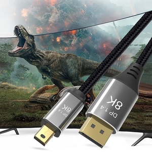 <span class=keywords><strong>Câble</strong></span> Mini DP vers <span class=keywords><strong>DisplayPort</strong></span> 1.4, <span class=keywords><strong>câble</strong></span> DP 1.4, 8K 60Hz, 4K <span class=keywords><strong>144Hz</strong></span>, 2K 165Hz, HDR, vidéo et audio, pour ordinateur portable, HDTV - Product Image 4