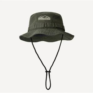 Outdoor Retro Fisherman Hat Summer Hiking Fishing <b>Sunscreen</b> Drawstring Leisure Versatile Sun Hat - Product Image 3