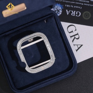 Montre et lunette de haute qualité de 45 mm sertie de pierres, vente en gros de bijoux, moissanite ronde taille VVS1, BussDown avec certificat Gra - Product Image 4