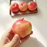 Jouet anti-stress compressible en forme de pomme, infusé à l'huile de coco et à la vaseline, non rebondissant, très populaire