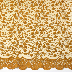 Оптовая продажа: Модная ткань для одежды — вышитое кружево, сетка из молочного шелка, тюль, французское кружево для женской одежды - Product Image 3