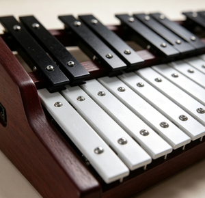 Glockenspiel 25 tons avec portée de <span class=keywords><strong>2</strong></span> <span class=keywords><strong>octaves</strong></span> - <span class=keywords><strong>Xylophone</strong></span> métallique portable avec maillets et étui de transport, touches en aluminium durables - Product Image 2