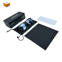 Ensemble d'emballage de lunettes de soleil en papier carton avec logo personnalisé boîte supérieure et inférieure pour lunettes de soleil avec sac et tissu de nettoyage