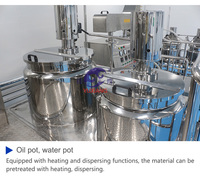 Cuve émulsifiante homogénéisante sous vide Machines de fabrication de cosmétiques avec système de circulation homogénéisateur de lotion crème pour le visage Mélangeur