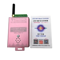 Contrôleur de spectre musical Tuya Wifi SPI DC5V-24V 2048 pixels Écran de panneau LC2000B pour DMX512 WS2812 Bande LED numérique RGB