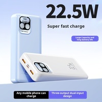 Support de téléphone portable magnétique puissant avec affichage numérique LED, batterie externe portable 20W 10000mAh Micro USB personnalisée 2024 pour dropshipping