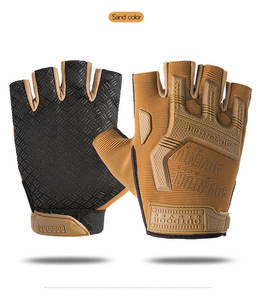 Luvas Táticas Personalizadas ZJFIT, Sem Dedos, Antiderrapantes, Respiráveis, Unissex, Para Todas as Estações, Para Tiro ao Ar Livre, Bola de Massagem - Product Image 4