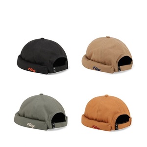 Các Hipster thời trang bông gấp thêu logo brimless sọ <span class=keywords><strong>cap</strong></span> bóng chày thời trang mũ tùy chỉnh Mũ Logo Thêu - Product Image 1