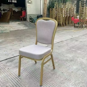 Chaise empilable en acier pour salle à manger, hôtel, banquet, réunion VIP, restaurant, salle d'attente, événement, mariage, église, fête - Fabricant - Product Image 2