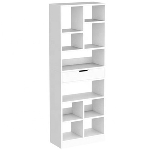 Bibliothèque cubique en bois moderne et facile à assembler personnalisée pour la chambre à coucher et la bibliothèque, pour la maison et le supermarché, étagère <span class=keywords><strong>d</strong></span>'<span class=keywords><strong>angle</strong></span> - Product Image 1