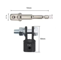 Adaptateur en acier au chrome-vanadium de 1/2 pouces outil de clé adaptateur de cric à ciseaux pour automobile Jack Drill Impact Sports Entertainment