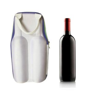 Sac cadeau en cuir PU personnalisé pour vin, porte-champagne, étui de rangement, sac isotherme antichoc pour vin, valise de voyage pour bouteille de vin en EVA - Product Image 3