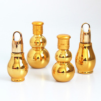 Flacon compte gouttes en verre avec panier à fleurs, huile essentielle, double gourde, 10ml, 20ml, 30ml, 50ml, 100ml, vente en gros, livraison gratuite