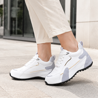 Chaussures décontractées pour hommes en cuir PU, style streetwear, à lacets, avec logo et emballage personnalisés, semelle intermédiaire en EVA et semelle extérieure en caoutchouc, directement de l'usine