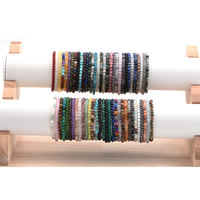 CC 4mm Haute Qualité Multi Couleurs Pierre Semi-Précieuse Élastique Stretch Petites Perles Mala Bracelets En Gros Bracelet Fengshui