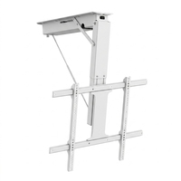 Support TV motorisé escamotable silencieux et peu encombrant avec fonction mémoire, capacité de charge 40 kg pour cinéma maison