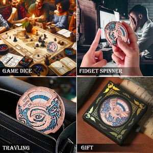 <span class=keywords><strong>ลูกเต๋า</strong></span>7in1รูเล็ต D & D สปินเนอร์ดันเจี้ยนและมังกรชุดลูกเต๋า DND เชิงกลพร้อมกล่องของขวัญสำหรับดันเจี้ยนและมังกร - Product Image 5