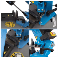 Machine de sciage automatique pour acier et métal, machine de découpe automatique, scie à ruban métallique avec moteur, découpe de métaux