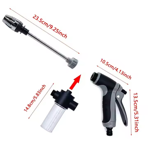 Gran oferta, pistola de agua de alta presión para lavado de coches de Metal, boquilla rociadora de espuma, boquilla para manguera de jardín, chorro de limpieza de lavado de coches - Product Image 5