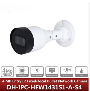 Cámara de Red Tipo Bala Dahua Original en Inglés DH-IPC-HFW1439S1-A-LED-S4 de 4MP, Entrada de Gama Baja, Color Completo, Enfoque Fijo - Product Image 2