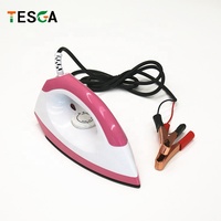 Mini Fer à Repasser Électrique Solaire à Fonction Sèche DC 12V 80W/100W