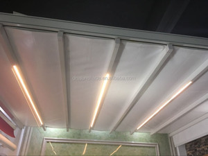 Toit de pergola motorisé en PVC Pare-soleil étanche en aluminium Couverture de patio Système d'ombrage extérieur rétractable automatique - Product Image 4