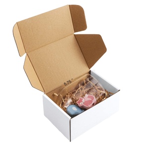 Chất lượng tốt tùy chỉnh mỏng sóng hộp bưu phẩm nhỏ các tông màu trắng hộp giấy với in ấn - Product Image 3