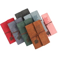 Carnet de notes de journal vintage en relief personnalisé en cuir PU souple feuilles mobiles A5 A6 A7 bloc-notes