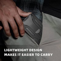 Penjepit Uang Minimalis Ultra Tipis Staronact dari Aluminium, Tempat Kartu, Dompet Anti Maling RFID untuk Pria, Logo Custom