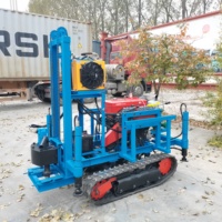 Mini machine de forage rotatif hydraulique diesel nouvel état avec pompe 180M Max foreurs de forage d'eau pour le creusement de puits