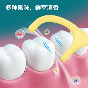 Cure-dents en forme de cœur, 100 pièces, saveur pamplemousse, fil fin haute résistance, soins bucco-dentaires - Product Image 4