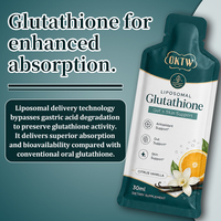 Prix de gros : Boisson au glutathion pour la santé intestinale, l'immunité et la peau – Supplément antioxydant blanchissant au glutathion liquide oral