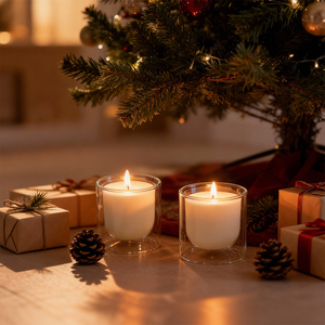 Wholesale High Quality Borosilicate Handmade Glass Cup Luxury Glass <strong>Candle</strong> Container Customization <strong>Candle</strong> <strong>Holder</strong> for Home - Product Image 6