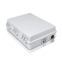 Boîtier de terminaison FTTH pour montage mural/sur poteau |   32 ports adaptateurs |   Support SC/FC/LC Mini Splitter PLC |   Anti-UV PC+ABS