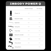 IMBODY POWER Q Techno Gym Fitness Smart Gym Fitness Mirror Multi Gym Machine Équipement d'entraînement musculaire Entraîneur à domicile