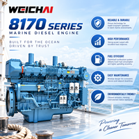 Moteur de propulsion principale marine WEICHAI 8170ZC900-3 661 kW 886 CV, moteur diesel 36,3 L 1350 tr/min pour remorqueur, navire de transport de marchandises, bateau de travail