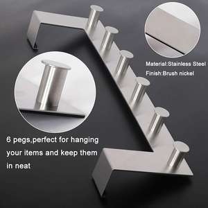 Amazon Hot-selling Over <span class=keywords><strong>the</strong></span> Door Hook Organizer Over <span class=keywords><strong>the</strong></span> Door Hook Hanger  Heavy Duty Hanging Over <span class=keywords><strong>the</strong></span> Door Hook - Product Image 2