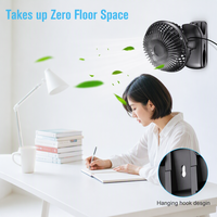Ventilateur à pince USB, mini ventilateur de bureau portable, silencieux, haute vitesse, ventilateur électrique de refroidissement pour bureau, maison, dortoir, lit